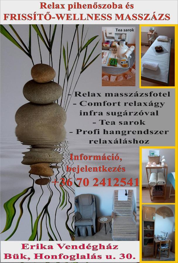 Erika Vendeghaz Hotel Bük Екстериор снимка